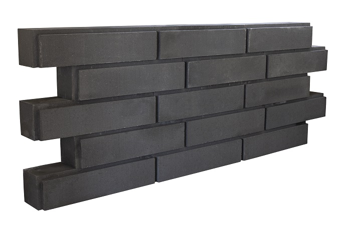 Allure Block Linea black, zwart, antraciet, 60x15x15 cm, met schijnvoeg, biels, bielzen, beton, redsun 